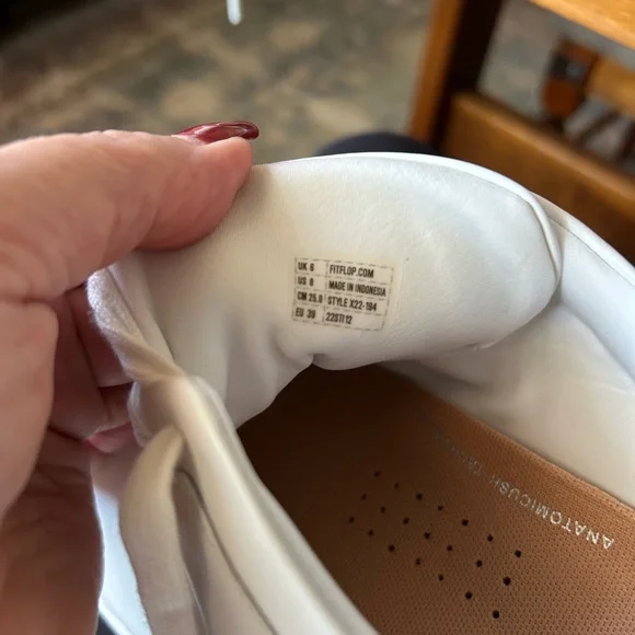 Fitflop RALLY White Leather Sneakers - Picture 10 of 11